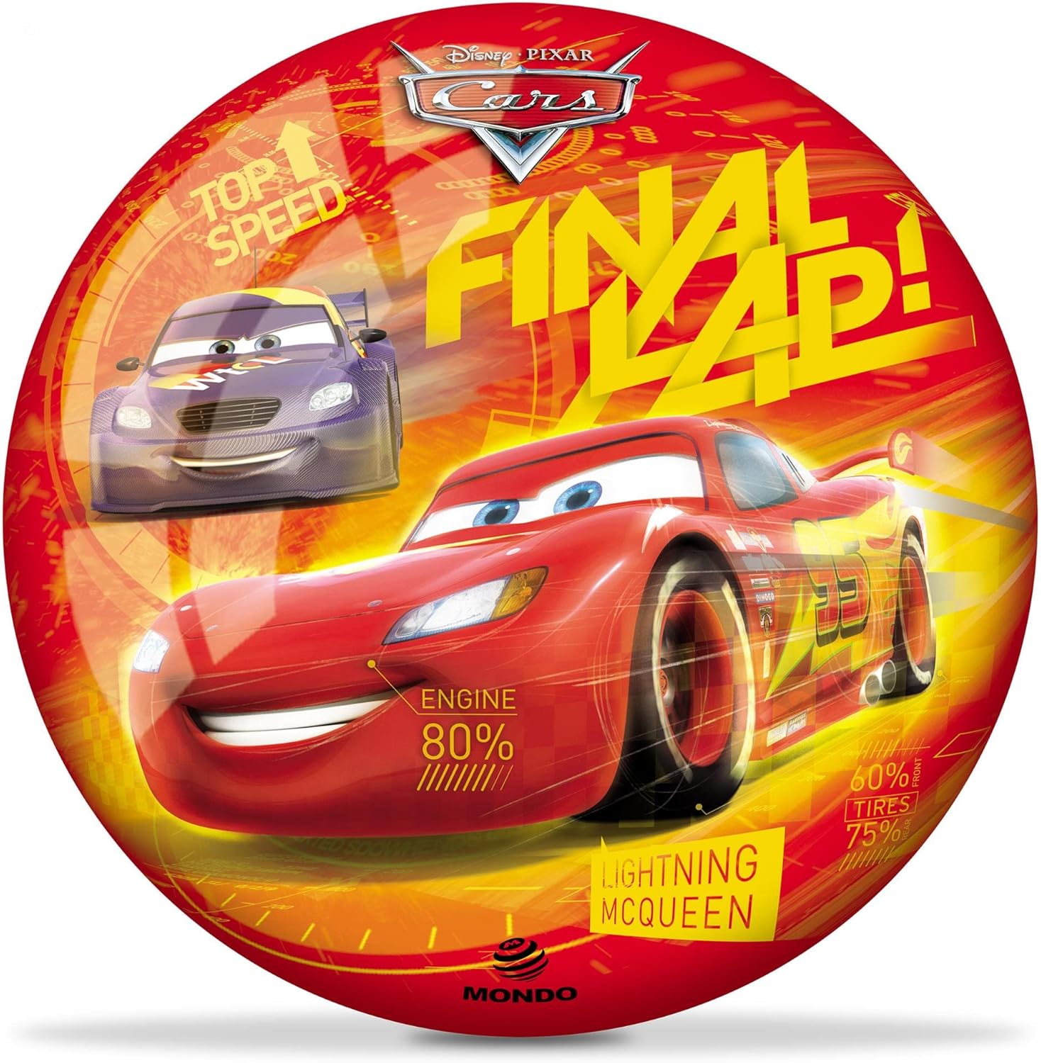 Ballon Cars Mondo 23 cm pour jeu de plein air – Image 3