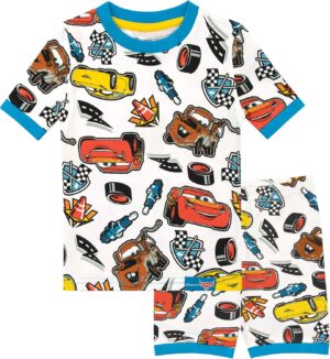 Pyjama garçon Disney Cars Flash McQueen, ensemble bien ajusté