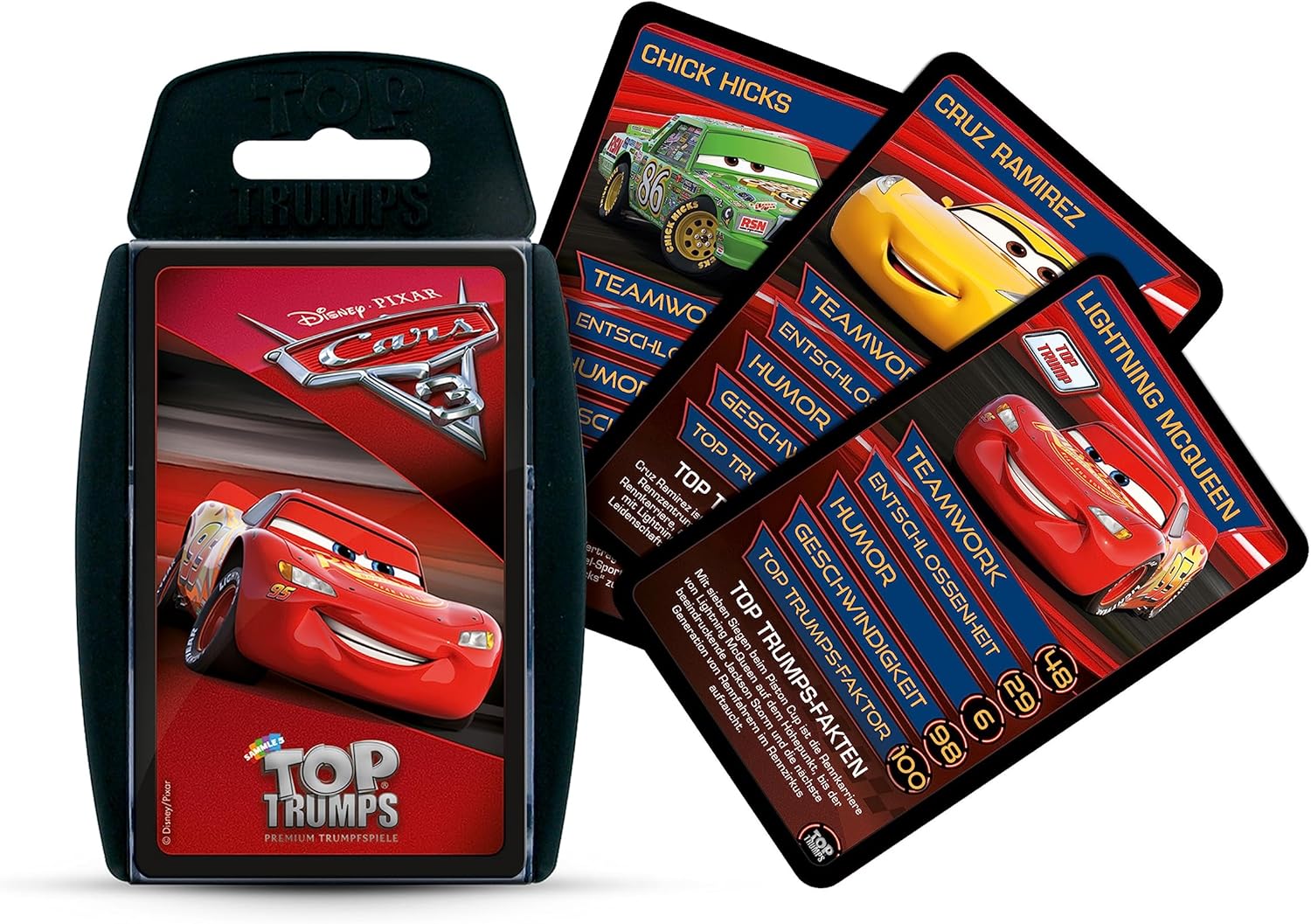 Jeu de cartes Top Trumps Disney Cars 3, 30 cartes