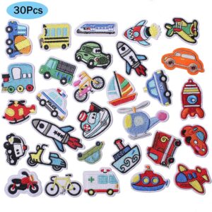 Patch thermocollant Cars brodé en coton, lot de 30