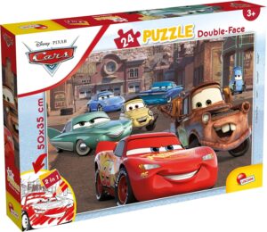 Puzzle Disney Cars double face 24 pièces avec coloriage Lisciani, 50 x 35 cm