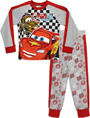 Pyjama Disney Cars en coton à manches longues avec Lightning McQueen