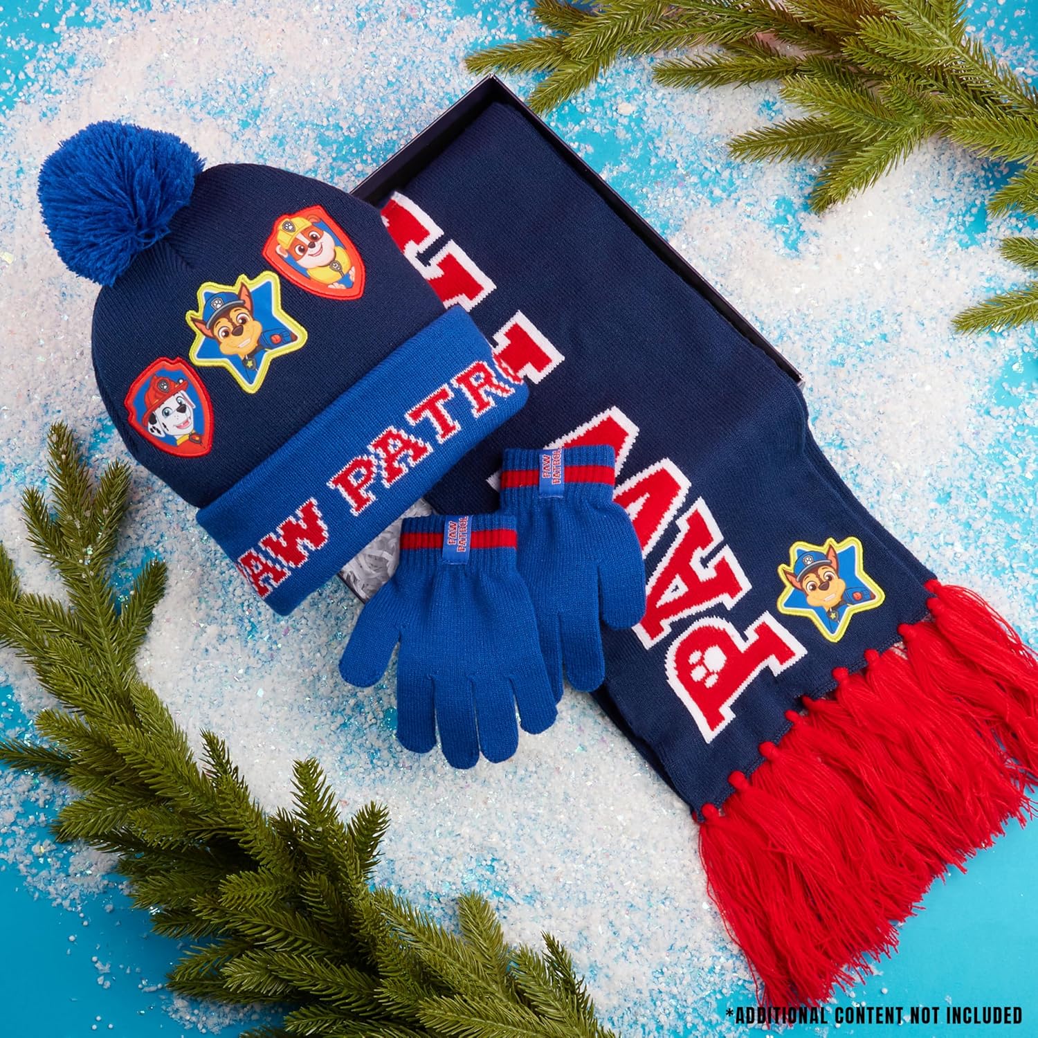 Paw Patrol set d'hiver garçon avec bonnet, écharpe et gants – Image 2