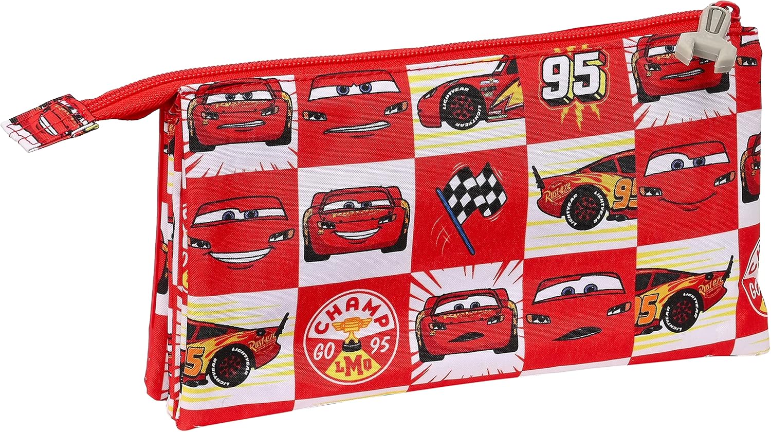 Trousse Cars Let's Race Safta blanc/rouge taille Estándar – Image 2