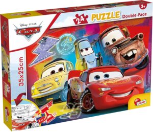 Puzzle Disney Cars double face 24 pièces avec verso à colorier dès 3 ans