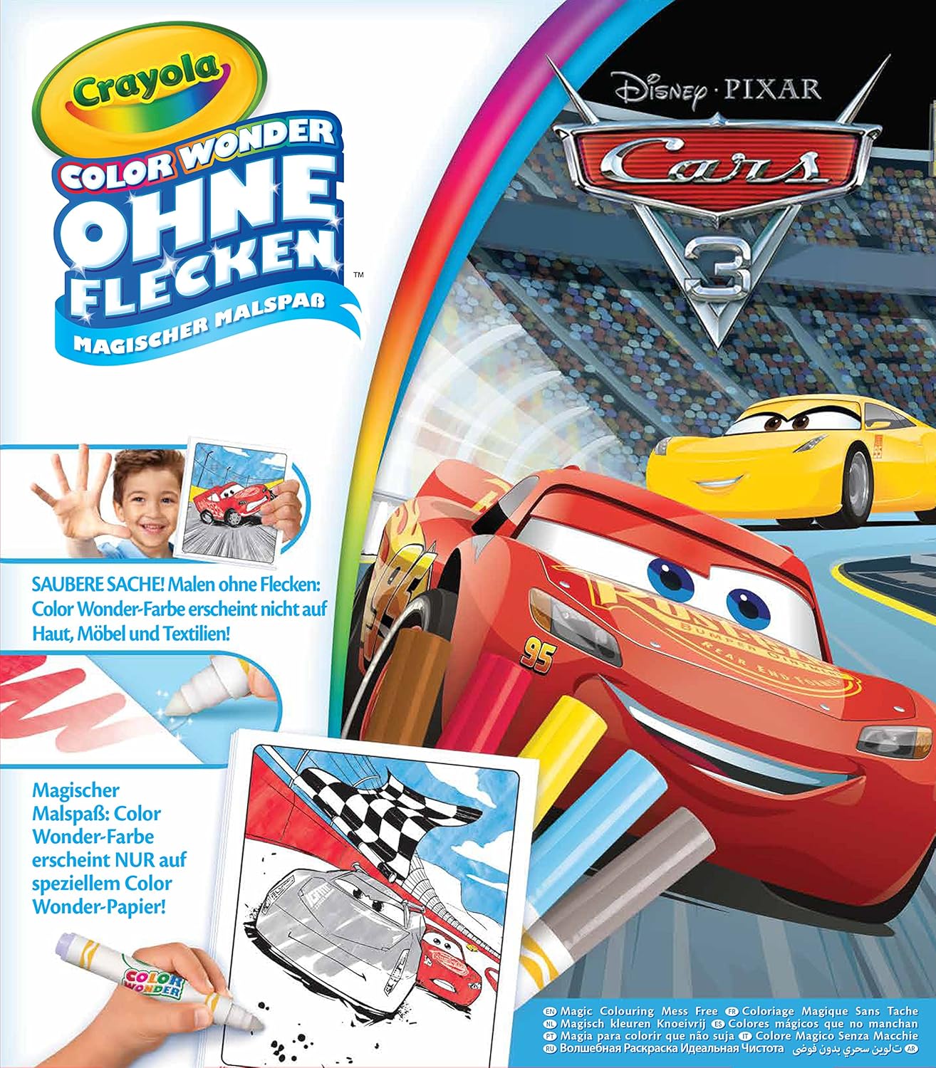 Kit de coloriage magique Color Wonder Crayola Cars 3