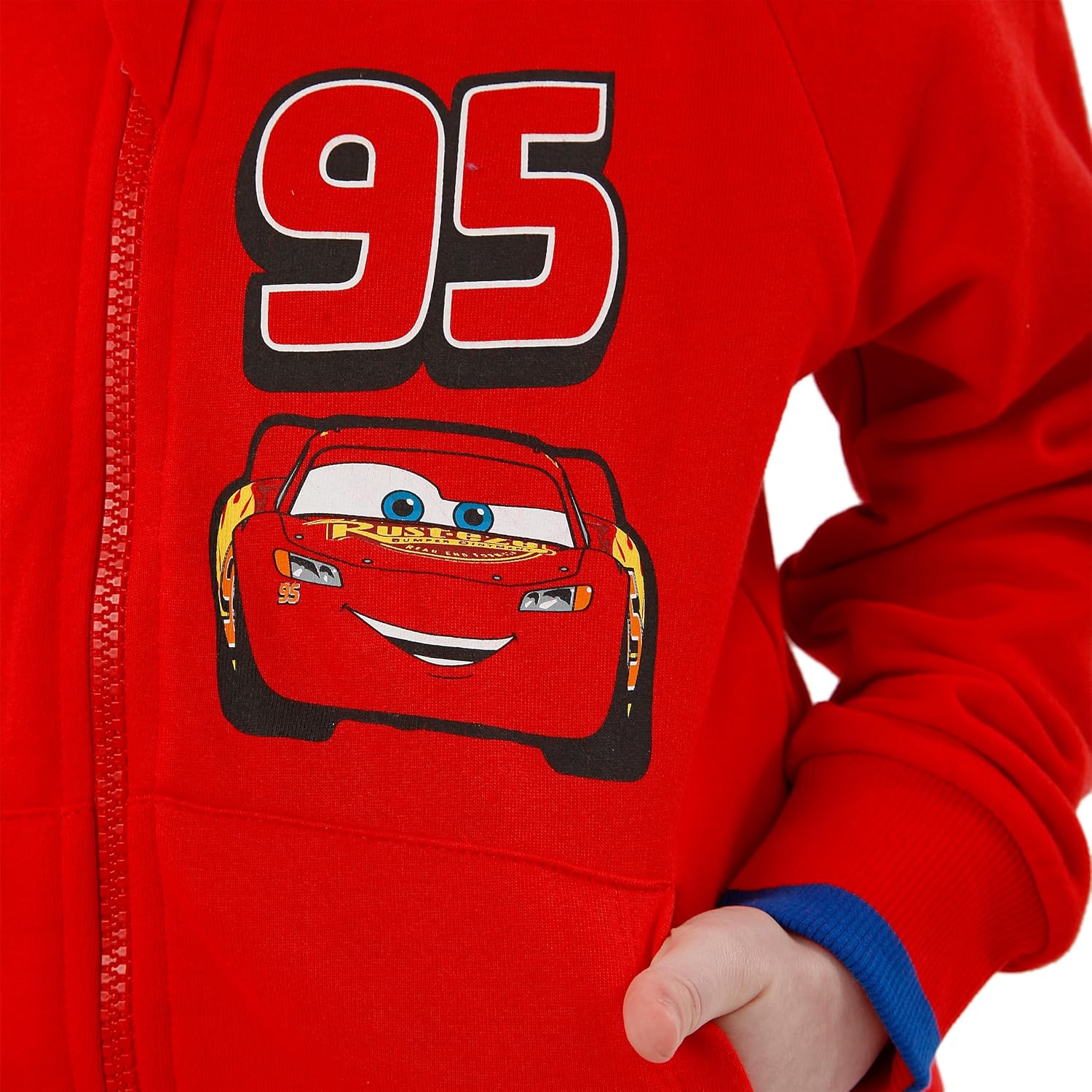 Sweat à capuche Disney Cars rouge Lightning McQueen 95 enfant – Image 4