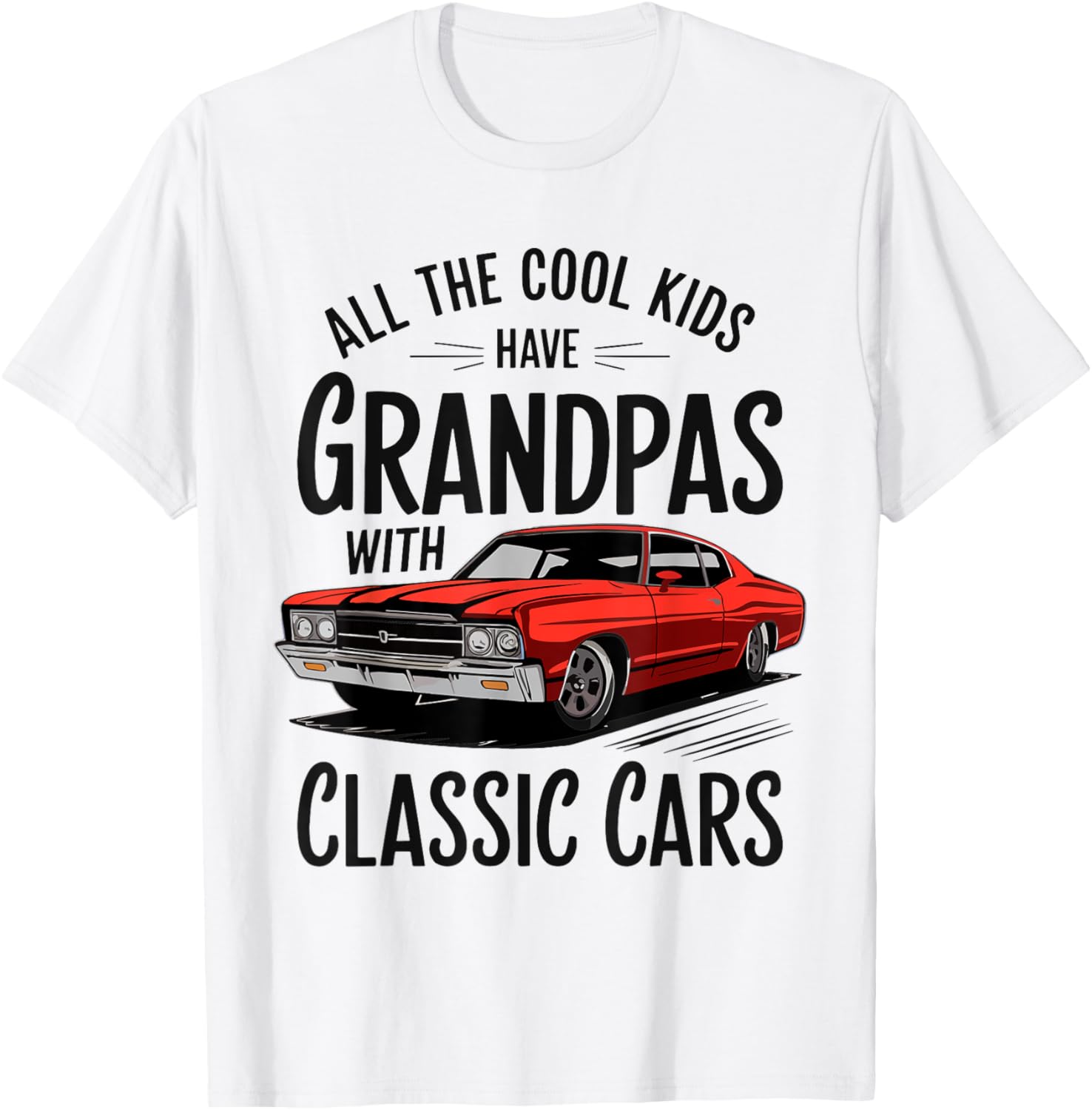 T-shirt homme Classic Cars message grand-père