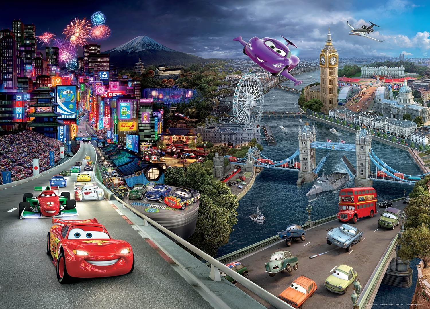 Poster mural XXL Disney Cars 2
