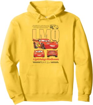 Sweat à capuche Disney Pixar Cars Lightning McQueen poster Specs Description