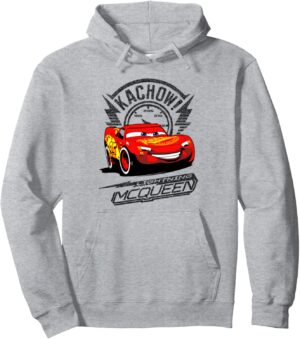 Sweat à capuche Disney Pixar Cars rétro Lightning McQueen Kachow!