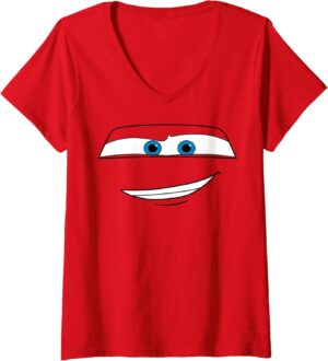 T-shirt col en V Lightning McQueen Disney Pixar Cars