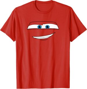 T-shirt Big Face Lightning McQueen Disney Pixar Cars