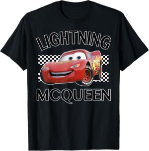 T-shirt Femme et Fille Cars Disney Pixar Lightning McQueen Finish