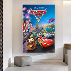 Affiche cinéma Cars 2 en dimensions au choix