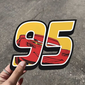 Sticker Flash McQueen pour Boutique Cars