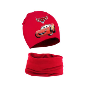 Ensemble bonnet et écharpe enfant Cars Flash McQueen