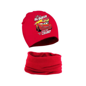 Ensemble bonnet et écharpe enfant Cars Lightning McQueen 95