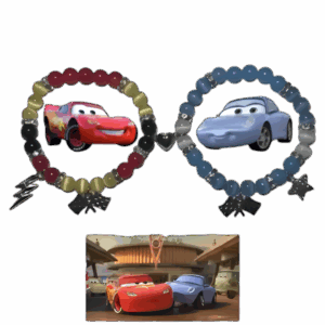 Bracelet couple Cars avec Sally et McQueen