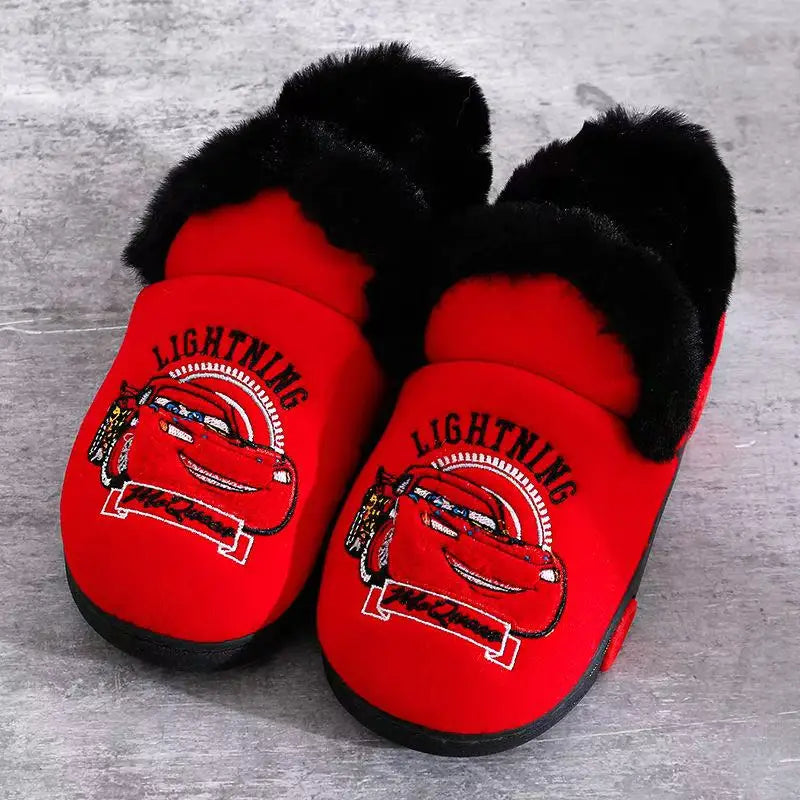 Chausson enfant Cars rouge avec Lightning McQueen