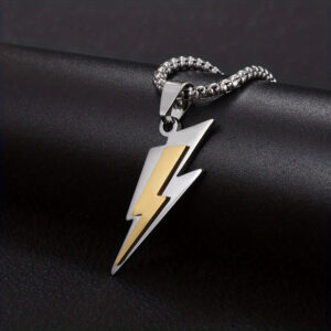 Pendentif Flash McQueen Éclair Cars - Coloris Or et Argent