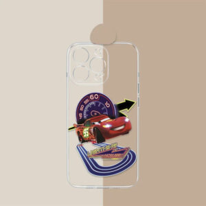 Coque iPhone Circuit Cars Transparente - Dos Visible