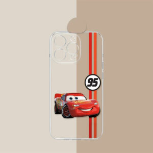 Coque transparente iPhone Cars avec Flash McQueen