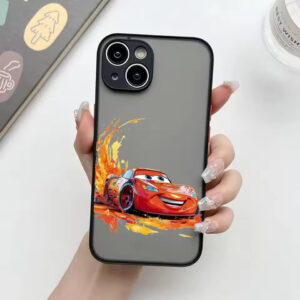 Coque iPhone transparente Cars Glissade de Feu