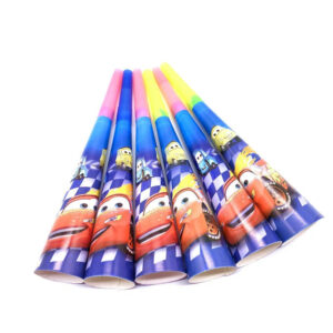 Trompettes d’anniversaire Cars, lot de 6 cornes de fête