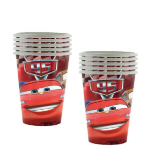 Gobelets en carton Cars 25cl x10 avec Flash McQueen