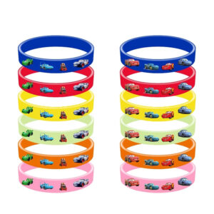 12 bracelets en silicone Cars pour déco d'anniversaire