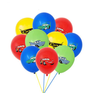 Ballons en latex Cars x16 pour déco d'anniversaire