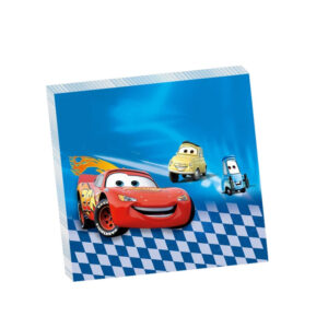 20 serviettes en papier Flash McQueen pour déco d’anniversaire Cars