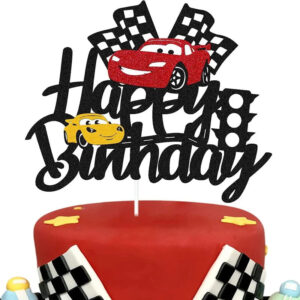 Cake topper Cars avec McQueen et Cruz pour anniversaire