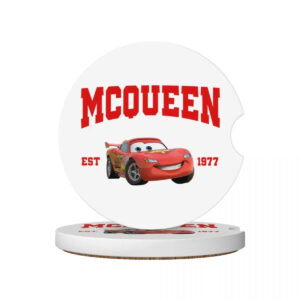 McQueen avec aileron, dessous de verre Cars