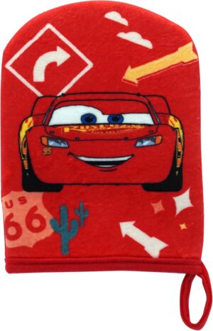 Gant de toilette Cars avec Flash McQueen