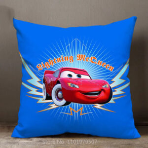 Housse de coussin bleue Cars avec dimensions au choix