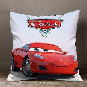 Housse de coussin rouge Cars Ferrari, dimensions au choix