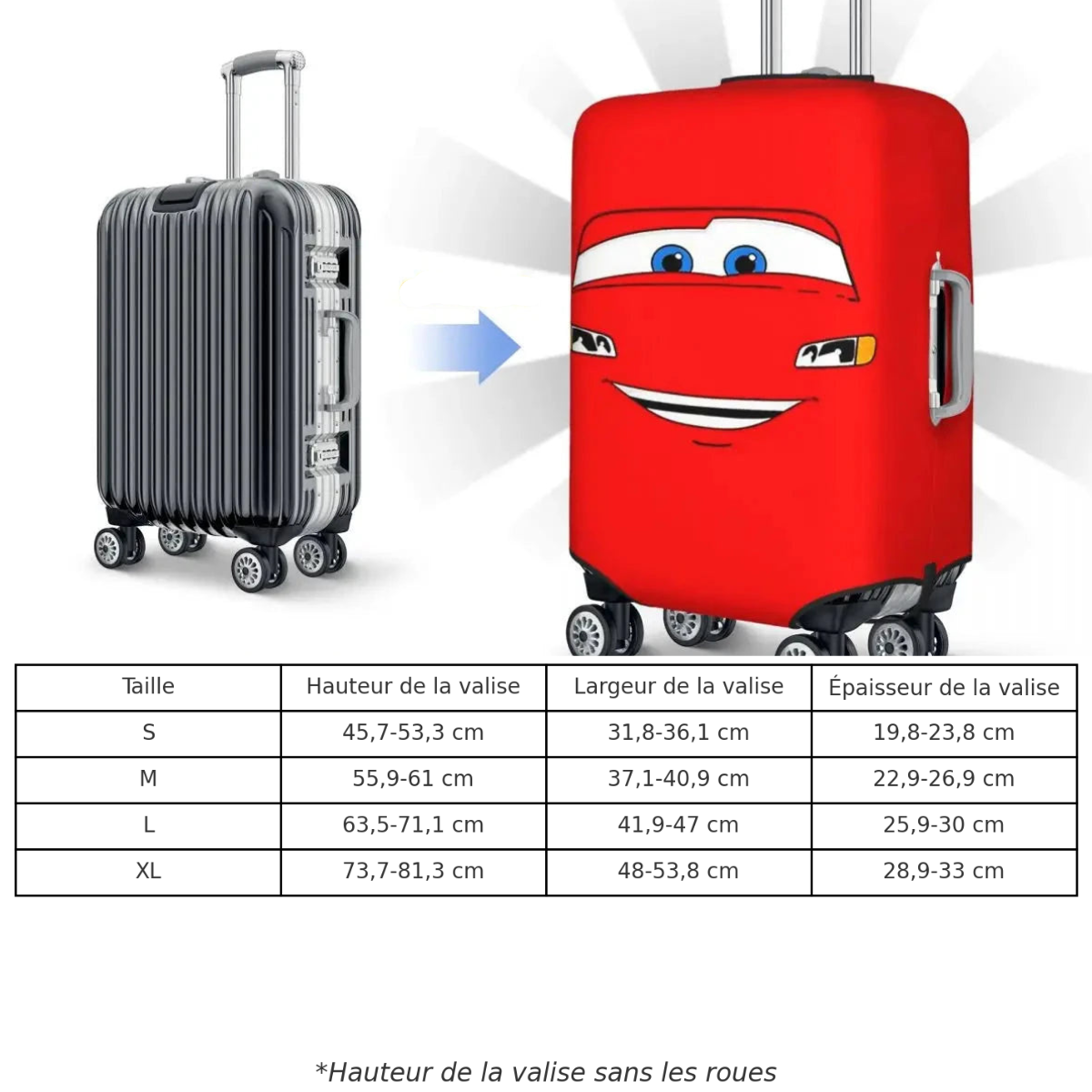 Housse de valise Cars avec personnages – Image 5