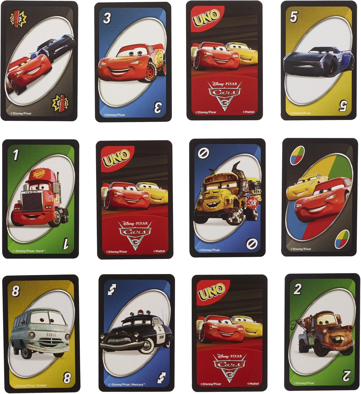 Cartes Uno Cars 3, jeu de cartes – Image 4