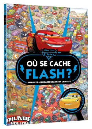 Livre de jeu Cars avec Flash, cherche et trouve où se cache-t-il ?