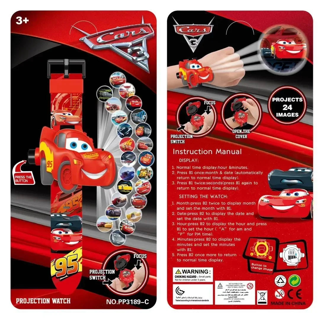 Montre digitale Cars avec fonction projection