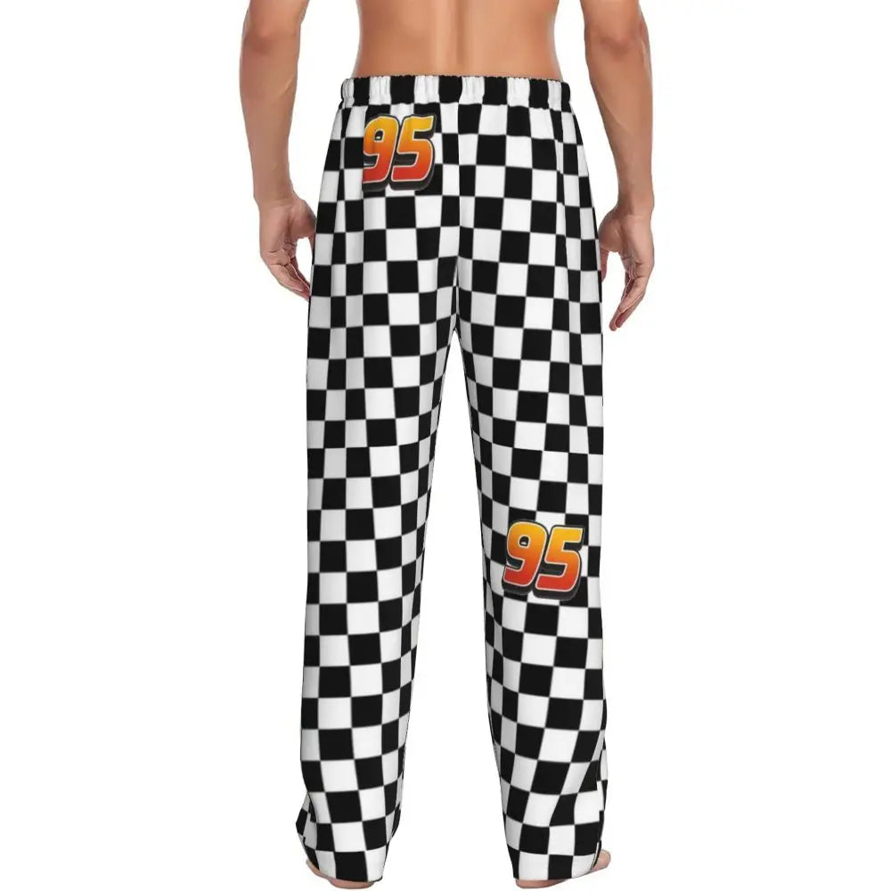 Pantalon de pyjama homme Cars avec drapeau de course et numéro 95 – Image 3
