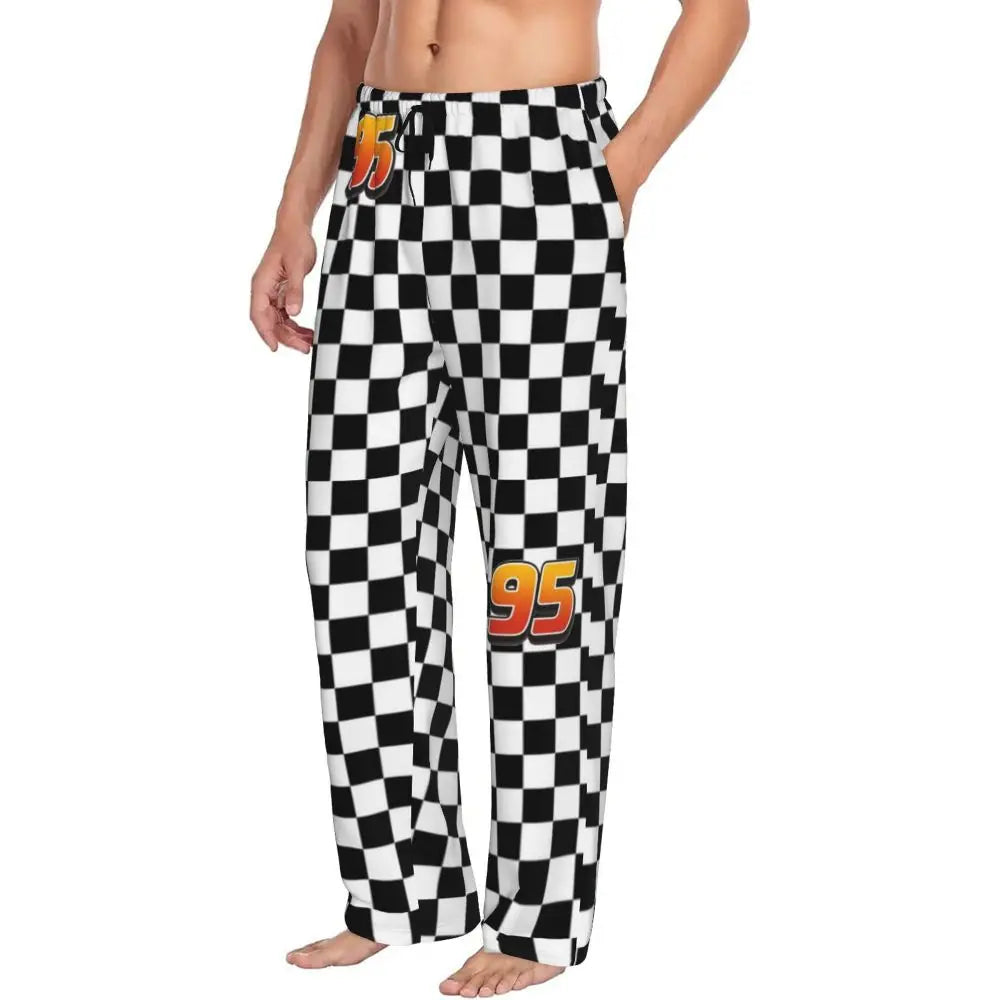 Pantalon de pyjama homme Cars avec drapeau de course et numéro 95 – Image 2