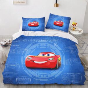 Parure de lit Flash McQueen Cars avec dimensions France et Québec