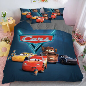 Parure de lit Cars - McQueen, Cruz, Storm et Martin - Formats France et Québec