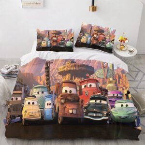 Parure de lit Cars avec personnages de Radiator Springs