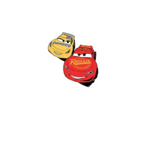 Écusson Cars : Flash McQueen face à Cruz Ramirez