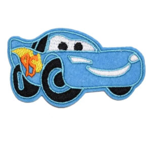 Patch bleu Cars McQueen format 8.4x5cm