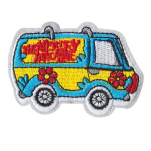 Van Cars - Patch bleu et jaune 7,1 x 5,4 cm